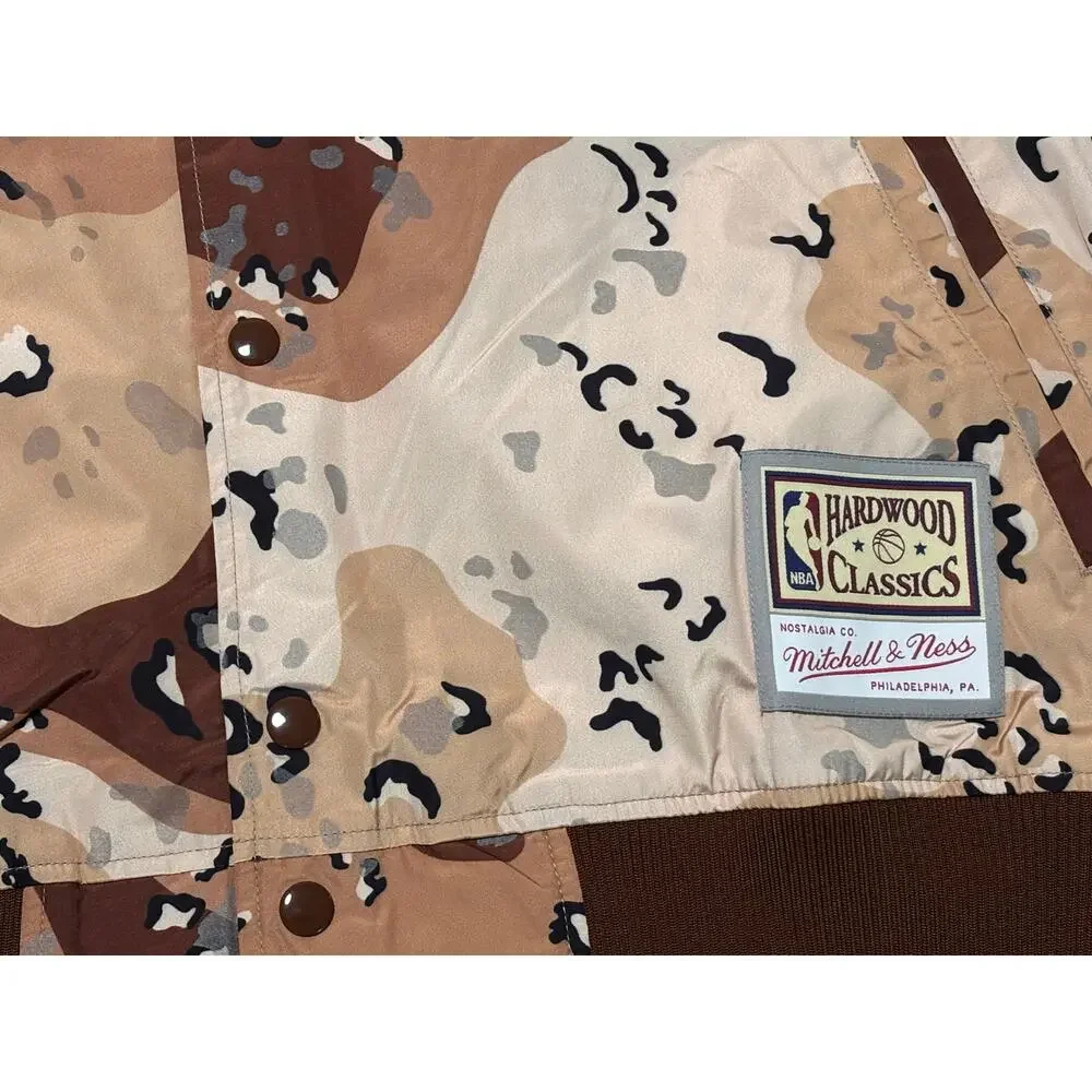 Utah Jazz Mitchell & Ness Hardwood Classic Swingman Camouflage Jacket Mens L New